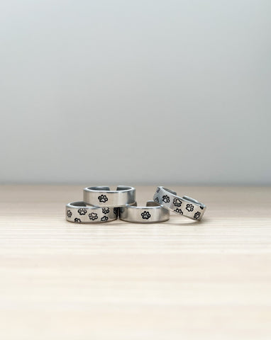 Paw Print Rings